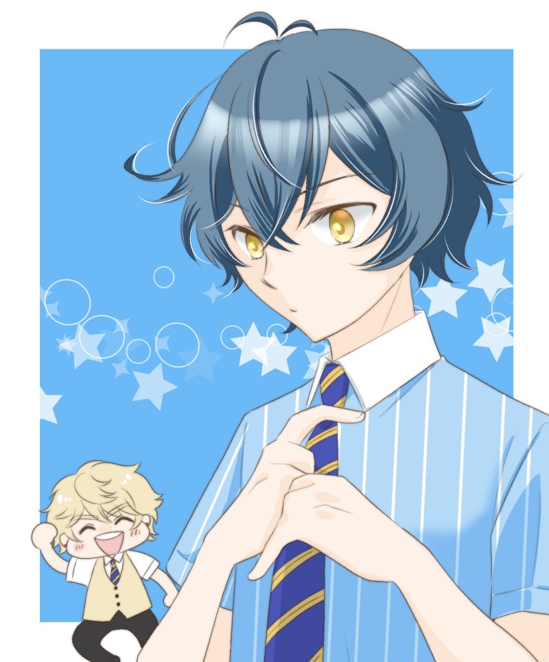 kzsdnkr's tweet photo. 夏服妄想再放送しちゃお〜❣️ポロシャツのおぼろくんとぼんちゃん今見ても気に入ってる😊 https://t.co/lImagbUbvF