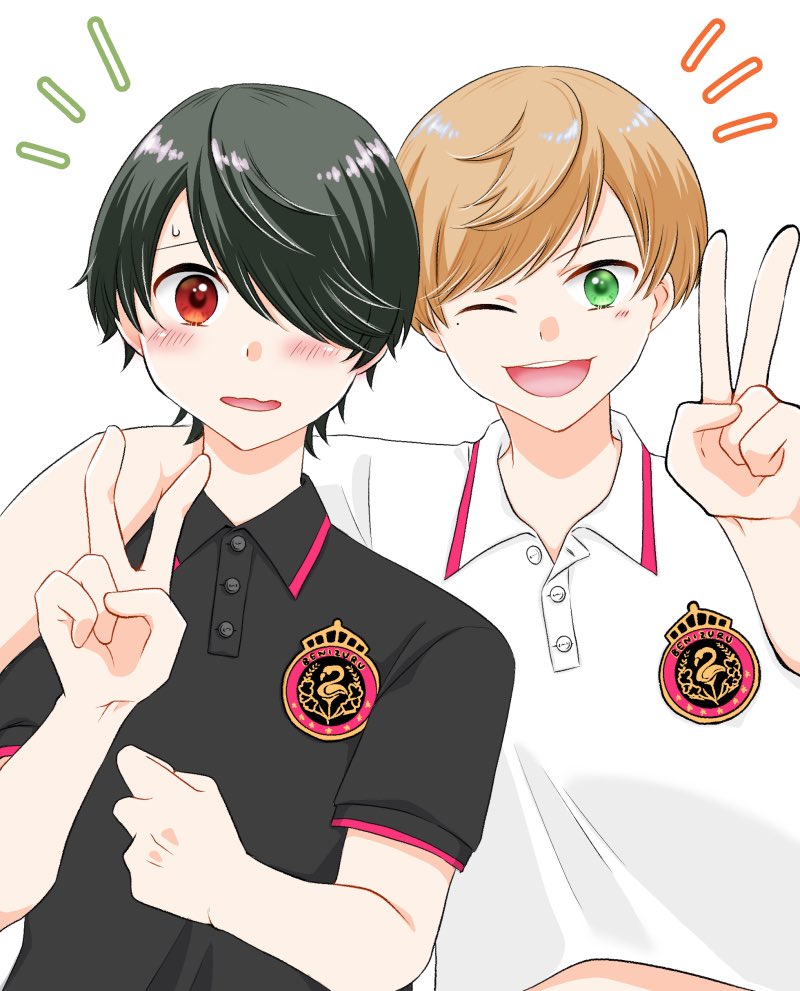 kzsdnkr's tweet photo. 夏服妄想再放送しちゃお〜❣️ポロシャツのおぼろくんとぼんちゃん今見ても気に入ってる😊 https://t.co/lImagbUbvF
