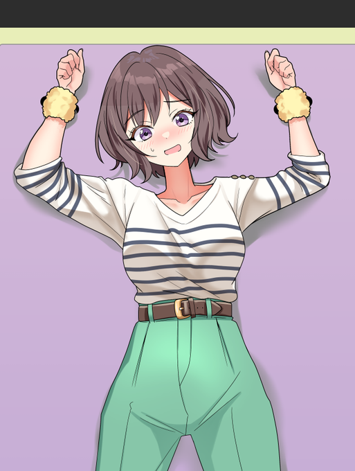 Skeb次の絵描いております!ご依頼まことにありがとうございます～!!
学マスからまさかのあさり先生頂きました😂
「わ、私がこのくすぐりに耐えられたら……生徒にヘンなことはしないって、本当に約束してくれるんですね?」 