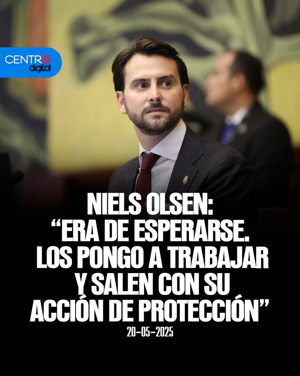 Pdte. <a href="/NielsOlsenP/">Niels Olsen</a>:
Usted no está solo. El país entero está cansado de quienes cobran sin trabajar, saboteando desde dentro y desestabilizando al Ecuador.

Gracias por poner orden donde reinaban el relajo y el despilfarro.
¡Una #AsambleaDistinta es posible con carácter y