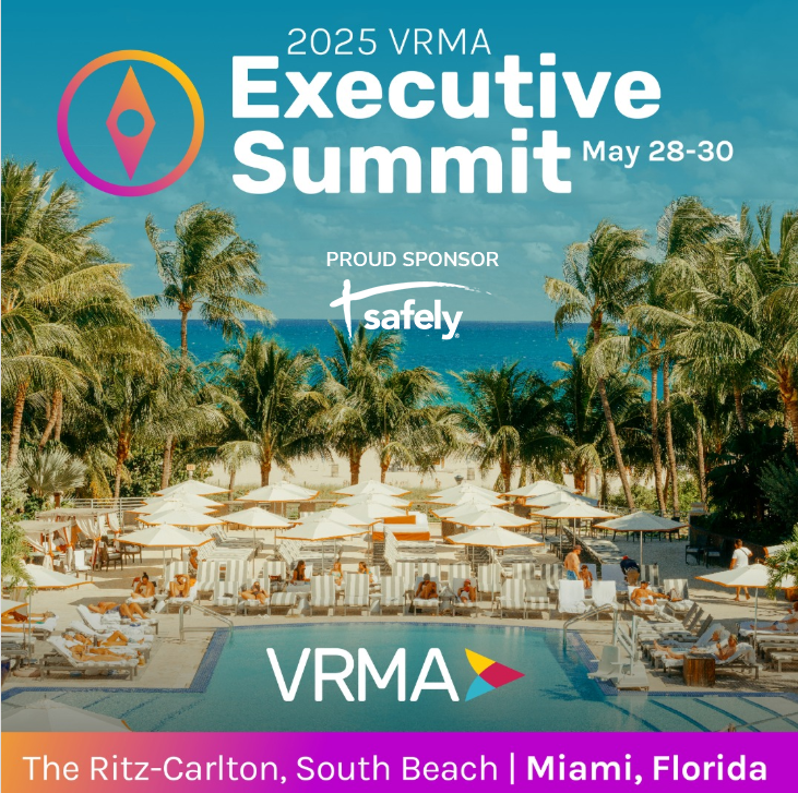 We're a proud sponsor of the upcoming <a href="/vrma/">Vacation Rental Management Association</a> Executive Summit in Miami. Come by to find out why more property managers are using Safely to protect their vacation rental business!