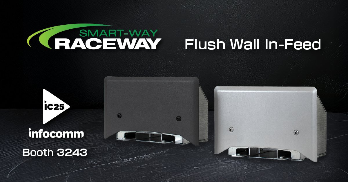 Engineered to disappear. Designed to perform. The Smart-Way Raceway Flush Wall In-Feed blends seamlessly into any space. 
📍 See it at InfoComm, Booth 3243, from June 11th-13th to see how we make connectivity… invisible.

#cablemanagement #avtweeps #avpro #avtech #infocomm