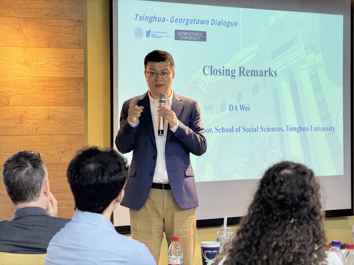 DA Wei @Tsinghua 达巍 (@mawangcun1) on Twitter photo So happy to welcome the bright young minds from <a href="/Georgetown/">Georgetown University</a> <a href="/USChinaGU/">Georgetown Initiative for US-China Dialogue</a>, led by VP Thomas Banchoff! The students had engaging discussions on bilateral relations during their two-day visit at <a href="/Tsinghua_Uni/">Tsinghua University</a>. Inspiring to see friendships grow! Proud of my colleagues at <a href="/CISSTsinghua/">CISS Tsinghua</a>. So happy to welcome the bright young minds from <a href="/Georgetown/">Georgetown University</a> <a href="/USChinaGU/">Georgetown Initiative for US-China Dialogue</a>, led by VP Thomas Banchoff! The students had engaging discussions on bilateral relations during their two-day visit at <a href="/Tsinghua_Uni/">Tsinghua University</a>. Inspiring to see friendships grow! Proud of my colleagues at <a href="/CISSTsinghua/">CISS Tsinghua</a>.