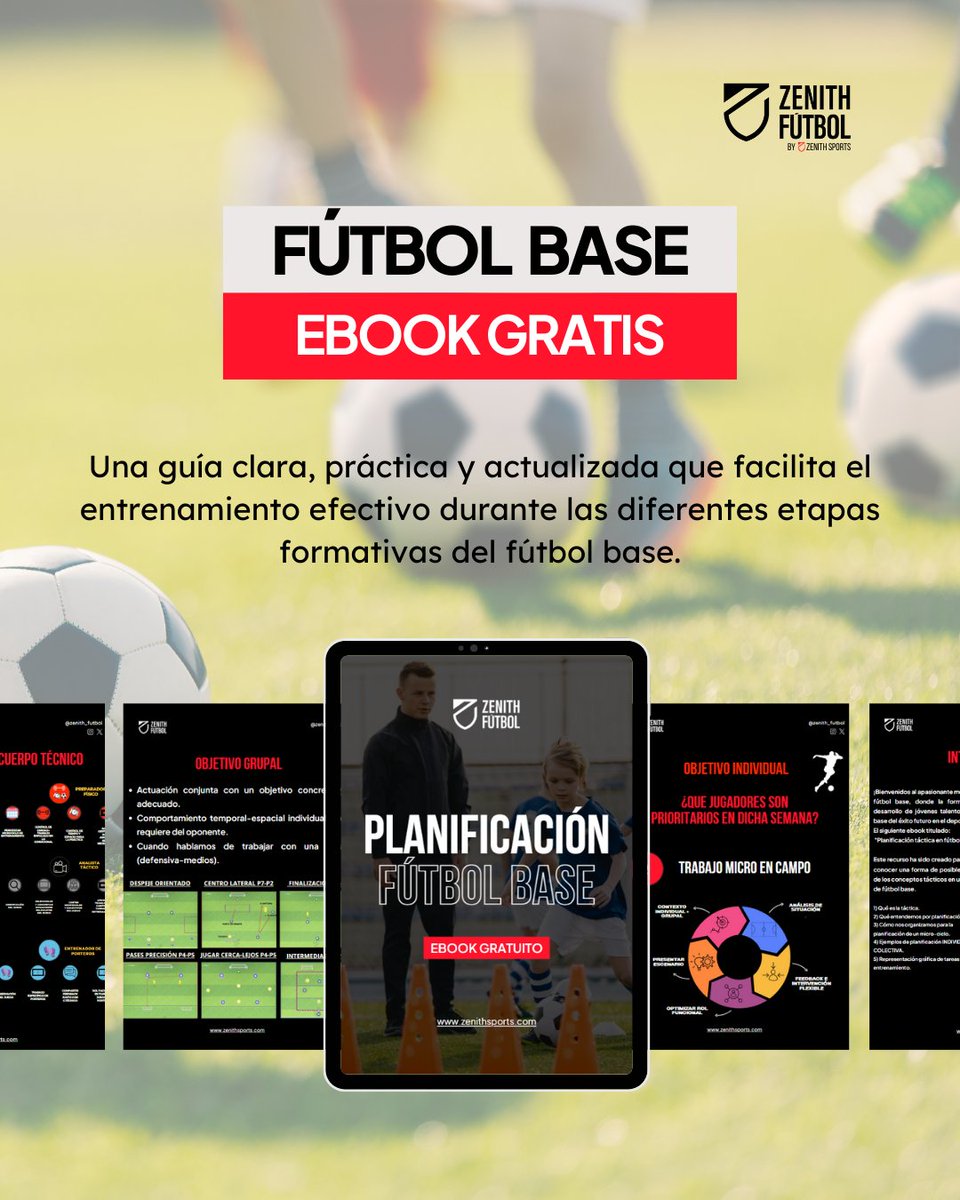 Construyendo Fútbol (@construyefutbol) on Twitter photo 📢¡EBOOK GRATIS - Planificación en fútbol base
Aprende a diseñar entrenos efectivos en todas las etapas formativas.
Para conseguirlo:
✅ Sigue a <a href="/zenith_futbol/">Zenith Fútbol</a>
✅ Menciona a 2 amigos
✅ RT a esta publicación
#fútbol #fútbolbase 📢¡EBOOK GRATIS - Planificación en fútbol base
Aprende a diseñar entrenos efectivos en todas las etapas formativas.
Para conseguirlo:
✅ Sigue a <a href="/zenith_futbol/">Zenith Fútbol</a>
✅ Menciona a 2 amigos
✅ RT a esta publicación
#fútbol #fútbolbase