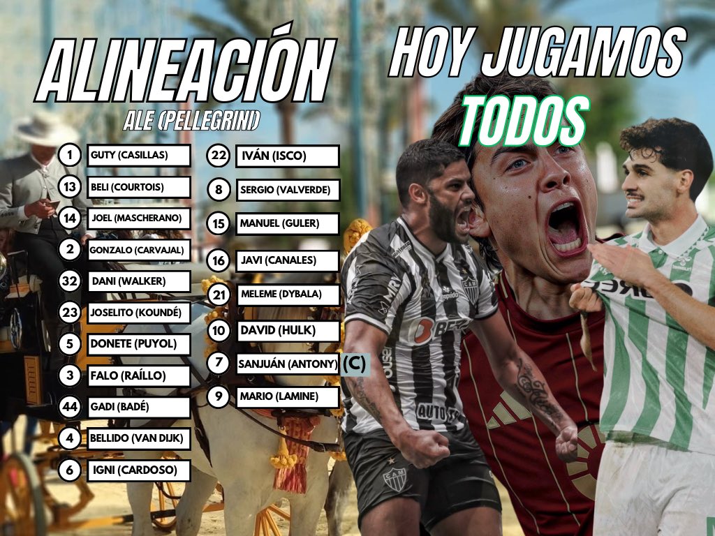 Día importante. Apoya a tu equipo con el #hoyjugamostodos 🙏