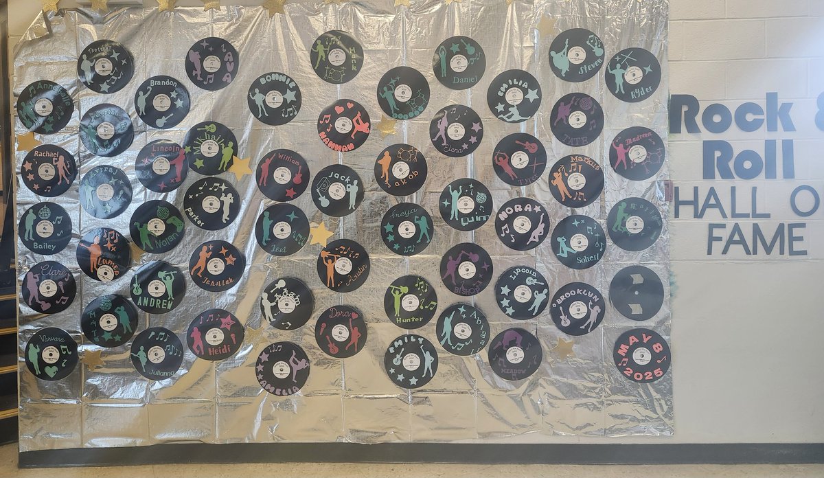 CHE Rock Roll Hall of Fame! ( Shout out to Madame Bursey for creating these awesome vinyl keepsakes!)