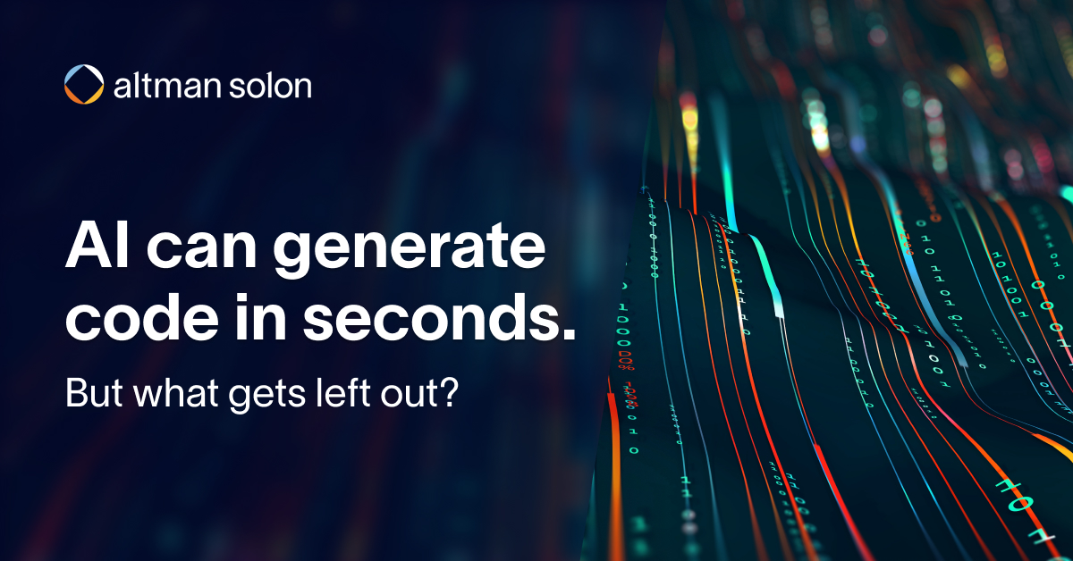 AI builds it.
DevOps keeps it running.
Shahar Sinvani on what we risk if ops gets left out of AI-native development.
🔗  altmnsol.co/3SOPCfa
#AIcoding #DevOps #SoftwareEngineering #GenerativeAI #AltmanSolon