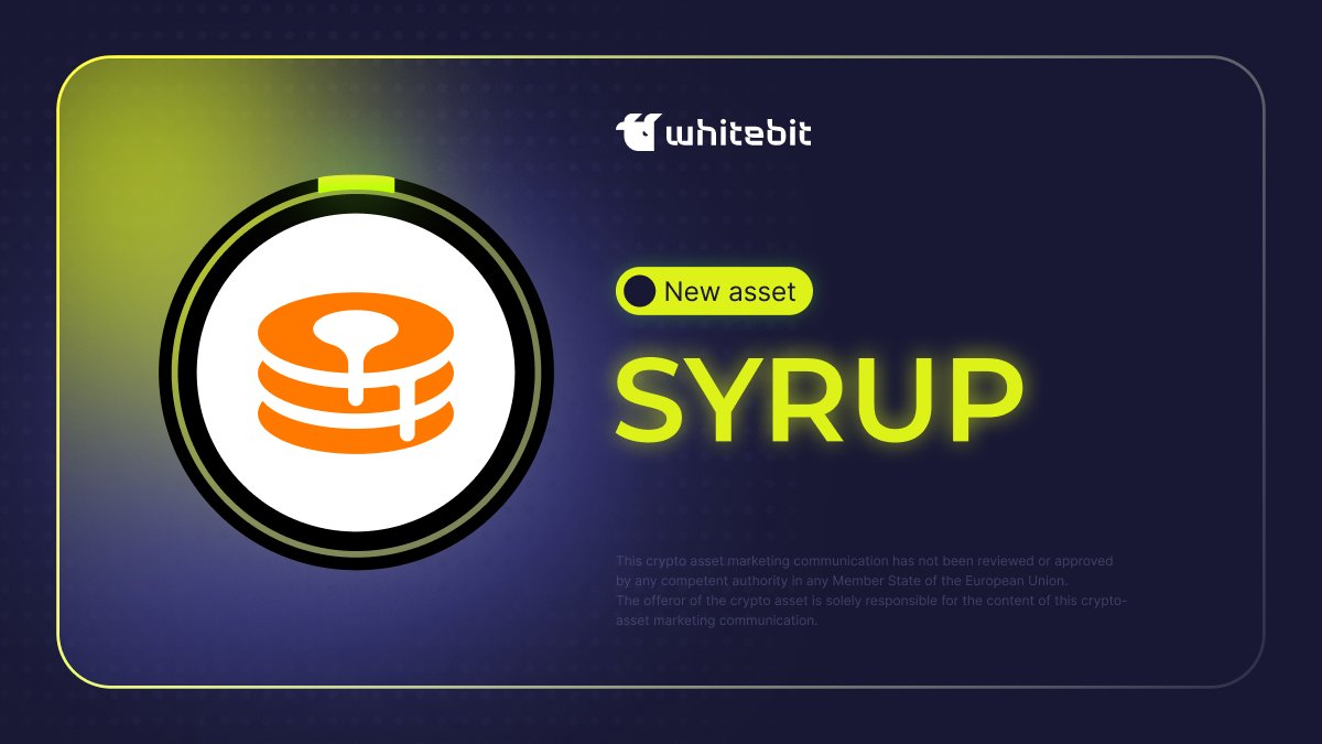 Meet @maplefinance, an on-chain asset manager. The $SYRUP token fuels this  ecosystem, empowering the Maple community via staking, governance & shared  protocol growth. Pairs: • $SYRUP/$USDT: https://t.co/9HdZF4SkfZ • $SYRUP/$USDC:  https://t.co/OKCszul7iz