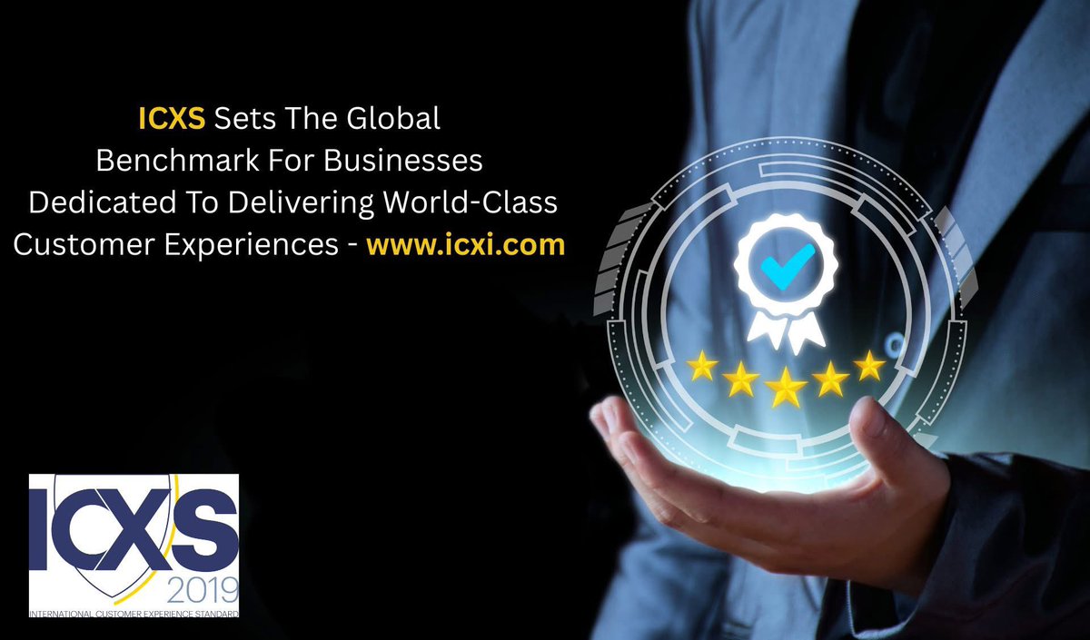 A company’s greatest achievement is earning customer trust.
ICXS is the global standard for businesses committed to world-class customer experience. Get certified today at icxi.com
#CXSuccess #CustomerTrust #ICXS #CustomerExperience