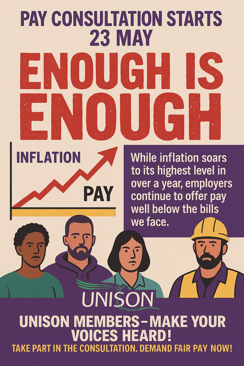 BREAKING NEWS: UK inflation rises to 3.5% amid rising household bills.

While inflation soars to its highest level in over a year,
employers continue to offer pay that doesn’t match the bills you face. Have your say on pay from the 23rd May.