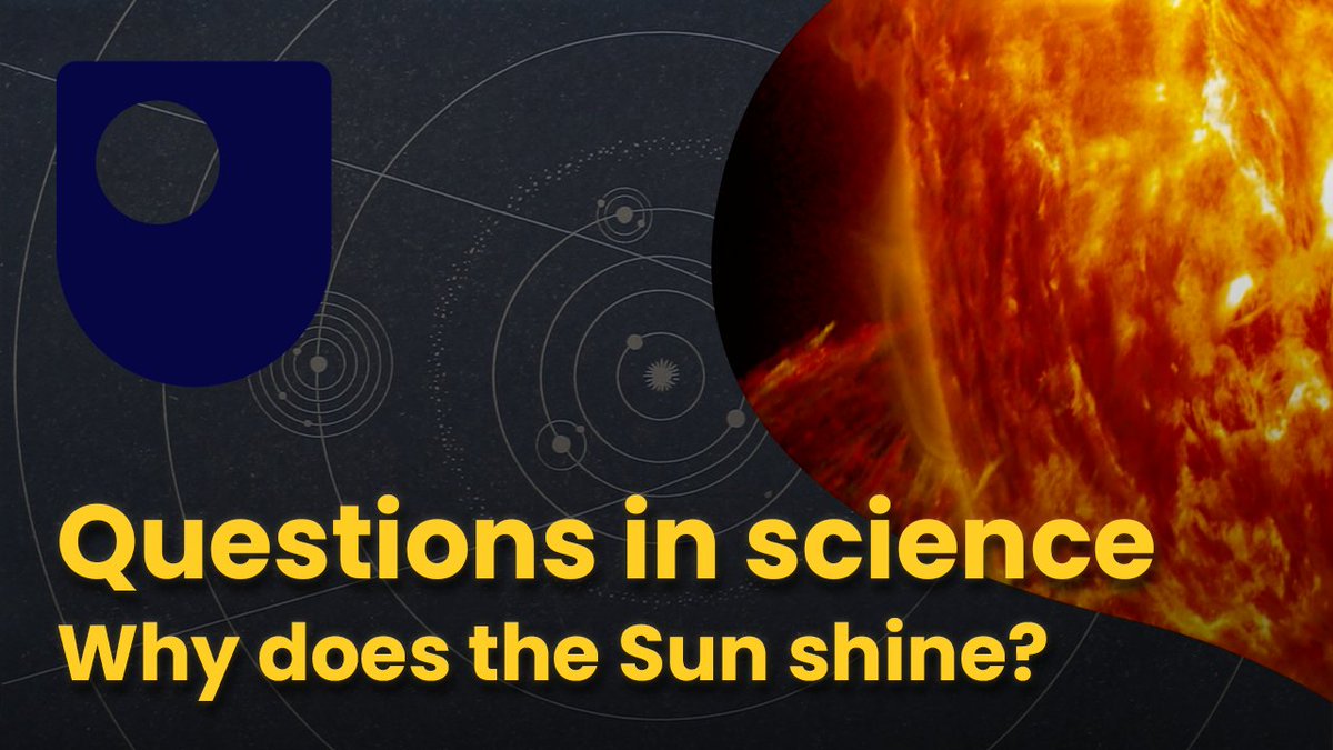 Why does the #sun shine? The answer to that look to start some  four and a half billion years ago...

The latest in our #Questionsinscience series sums it all up in a lovely 2-minute video, so just watch that... please don't make me try and explain  it!

open.edu/openlearn/answ…
