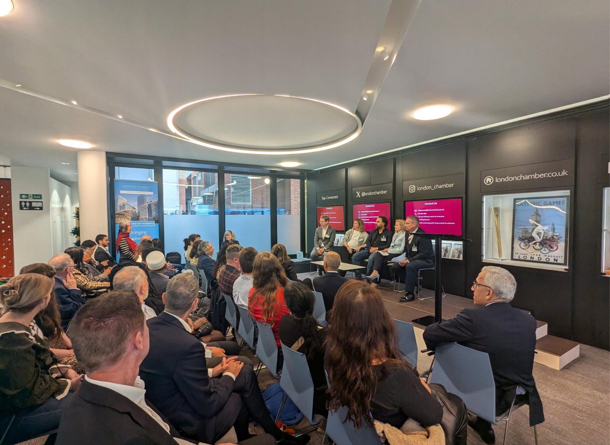 London Chamber of Commerce and Industry (@londonchamber) on Twitter photo We were delighted to welcome 60 members to LCCI this morning for <a href="/TheKingsAwards/">The King's Awards</a> Briefing and Networking Reception.
The King’s Awards for Enterprise Applications for 2026 are open, closing on 9 September. Read about eligibility and how to apply at ow.ly/8TWZ50VWjTW We were delighted to welcome 60 members to LCCI this morning for <a href="/TheKingsAwards/">The King's Awards</a> Briefing and Networking Reception.
The King’s Awards for Enterprise Applications for 2026 are open, closing on 9 September. Read about eligibility and how to apply at ow.ly/8TWZ50VWjTW