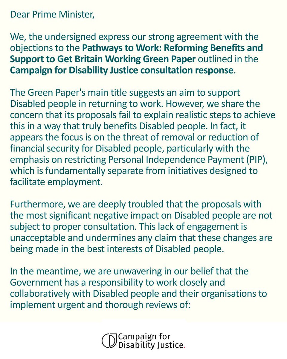 CampaignFDJ's tweet photo. Disabled people and their organisations MUST be fully involved in reviews of: WCA, PIP assessment process, Safeguarding, employer & employee support & Access to Work.
Sign our open letter now: https://t.co/6AX2REso2a
#ItsTimeForInclusion https://t.co/3I8Ououjbm