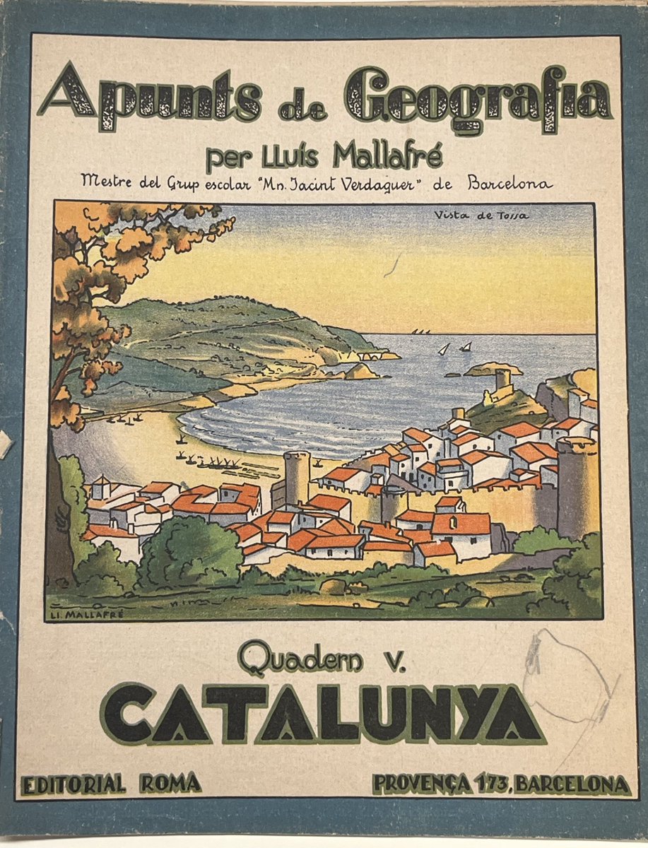 BiblioCatalunya's tweet photo. Seguim commemorant el centenari de l'Institut Tècnic Eulàlia, amb aquest quadern escolar. La BC en conserva documentació d'entre 1928 i 1985.
(Top.: Ms. 9527/3) https://t.co/pvygBIsSR3