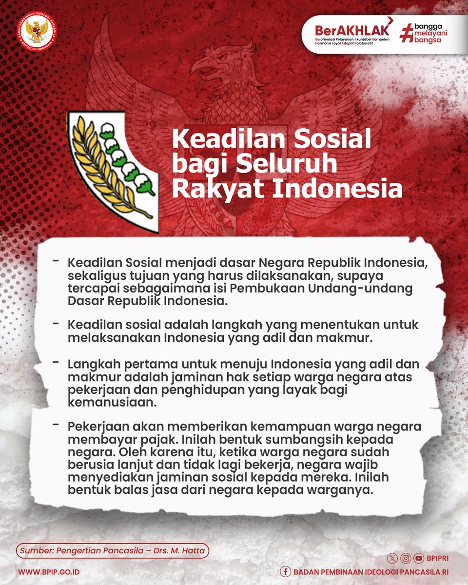 BPIPRI's tweet photo. Menurutmu, nilai Pancasila mana yang paling menantang untuk diterapkan hari ini?
Tulis pendapatmu di reply!
3 pendapat terbaik akan mendapatkan hadiah saldo uang elektronik. Kami tunggu hingga 27 Mei 2025!
#BPIPRI
#HumasBPIP
#PancasilaDalamTindakan
#BungHatta
#Giveaway https://t.co/xzMEMDTkC2