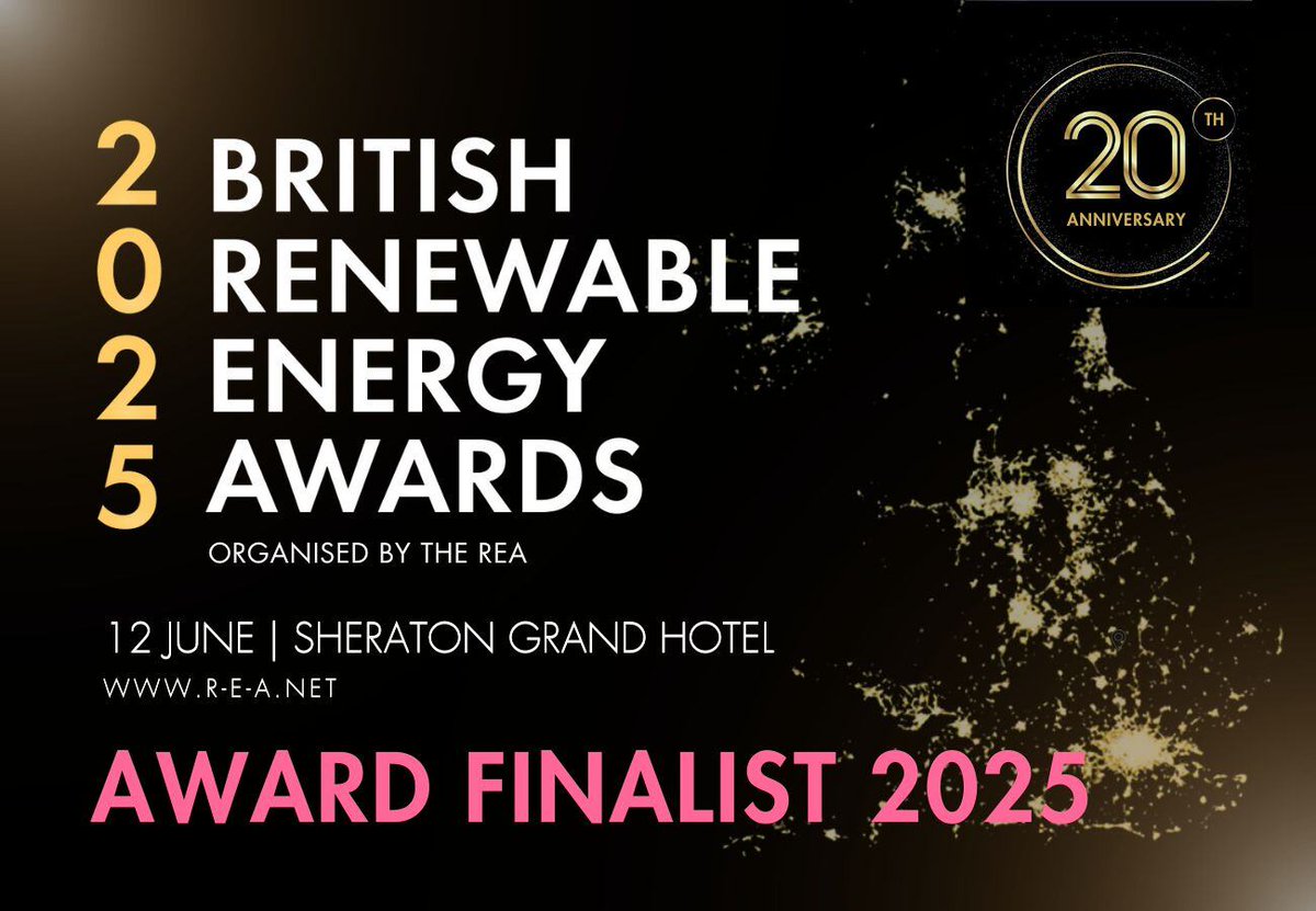 Delighted to announce that we’ve been shortlisted in the Project category at the British Renewable Energy Awards 2025! 🌱⚡
Congratulations to all the other inspiring finalists driving the UK’s clean energy future forward!
#BritREAwards #RenewableEnergy #Innovation