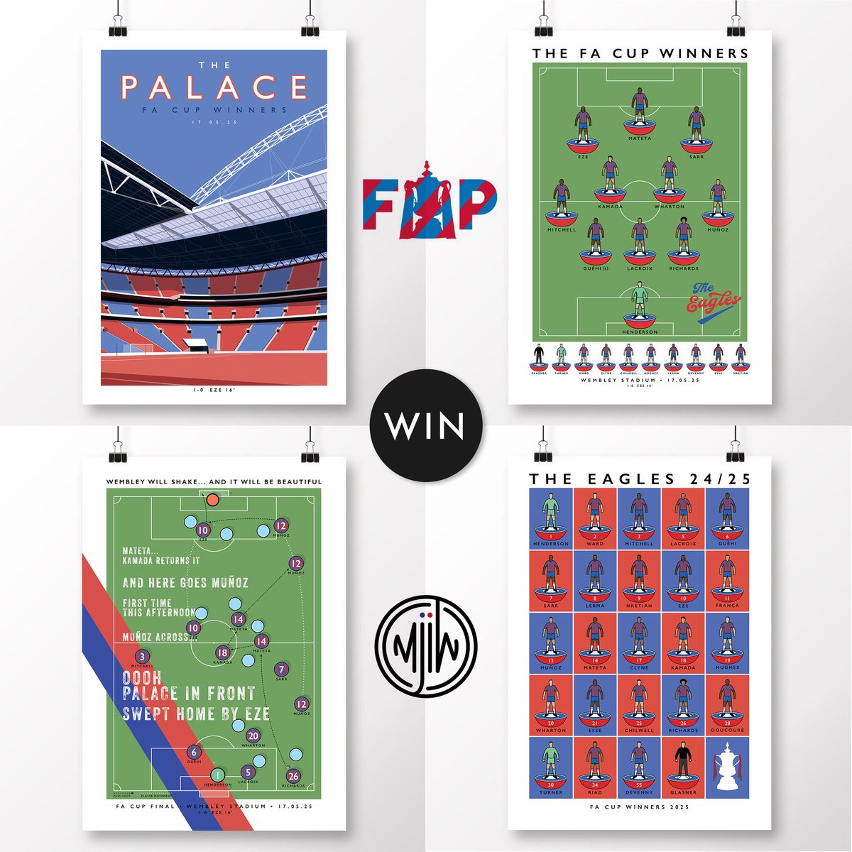 Five Year Plan π¦
(@fypfanzine) on Twitter photo π¨GIVEAWAYπ¨
We have a set of FOUR (yes, 4οΈβ£!) <a href="/matthewjiwood/">matthew j i wood design</a> FA Cup Winners prints to give away to one lucky follower! To enter, simply...
β
Retweet this tweet
β
Follow <a href="/FYPFanzine/">Five Year Plan π¦
π</a>
β
Follow @MatthewJIWood
Good luck! π€
π matthewjiwood.com/winners-at-wemβ¦ π¨GIVEAWAYπ¨
We have a set of FOUR (yes, 4οΈβ£!) <a href="/matthewjiwood/">matthew j i wood design</a> FA Cup Winners prints to give away to one lucky follower! To enter, simply...
β
Retweet this tweet
β
Follow <a href="/FYPFanzine/">Five Year Plan π¦
π</a>
β
Follow @MatthewJIWood
Good luck! π€
π matthewjiwood.com/winners-at-wemβ¦