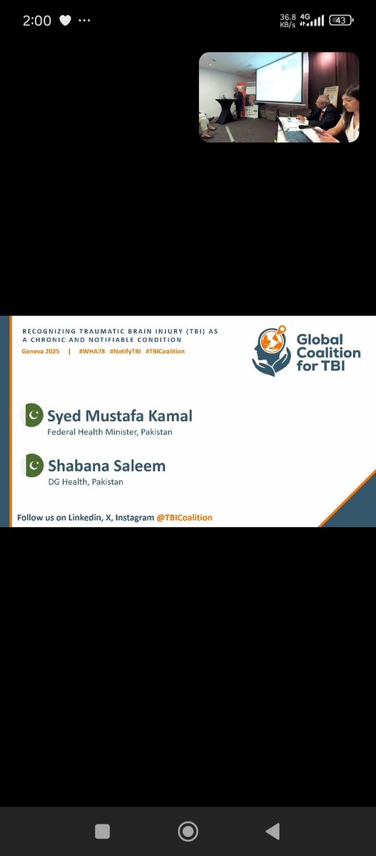 At the #WHA78 side event, speakers emphasized the urgent need for long-term solutions to #TBI, calling for its recognition as a chronic and notifiable condition We at The Glial Initiative are committed to advancing this mission and proudly joined the event as an online attendee