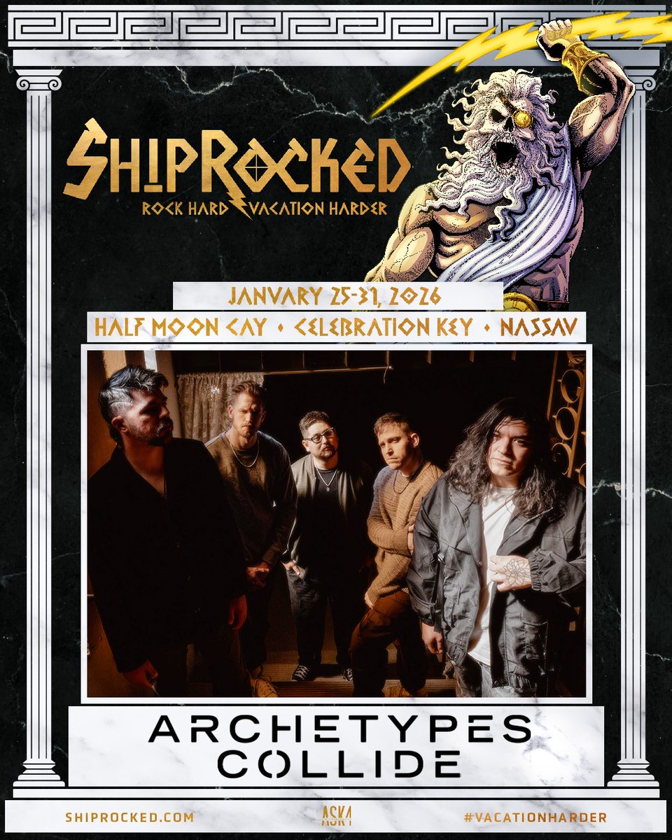 Archetypes Collide (@atypescollide) on Twitter photo 🚢IT'S HAPPENING🌊
We are excited to announce that we will be on <a href="/ShipRocked/">ShipRocked</a> 2026!
We will be sailing from Miami to Half Moon Cay, Celebration Key, and Nassau in the Bahamas from January 25th - 31st (limited staterooms).
🔗shiprocked.com
#ShipRocked #VacationHarder 🚢IT'S HAPPENING🌊
We are excited to announce that we will be on <a href="/ShipRocked/">ShipRocked</a> 2026!
We will be sailing from Miami to Half Moon Cay, Celebration Key, and Nassau in the Bahamas from January 25th - 31st (limited staterooms).
🔗shiprocked.com
#ShipRocked #VacationHarder