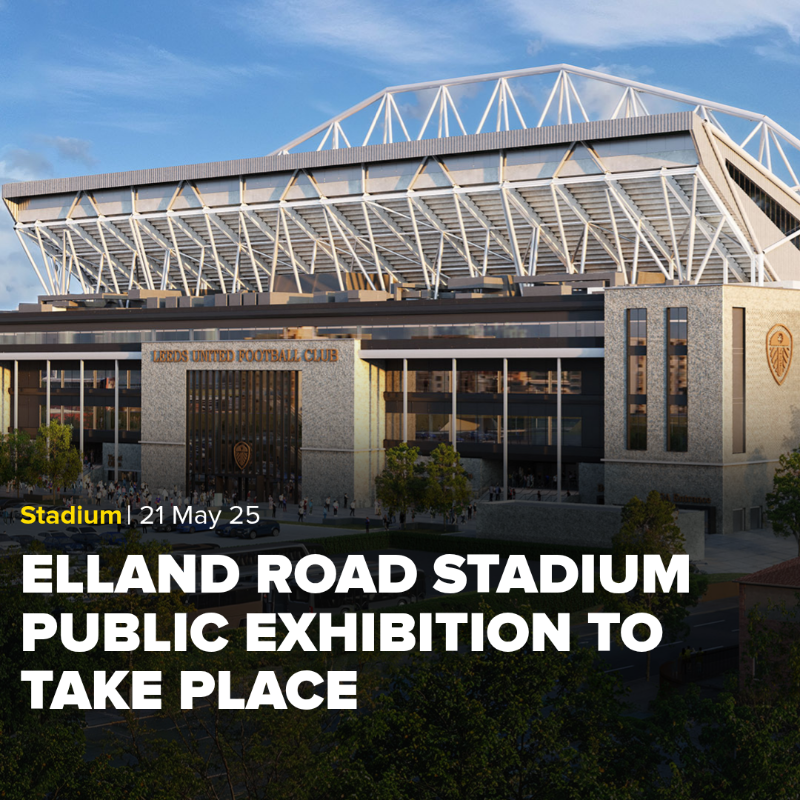 EllandRoad's tweet photo. 🏟️ A public exhibition for the enhancement of Elland Road will take place this Thursday and Friday in the Pavilion