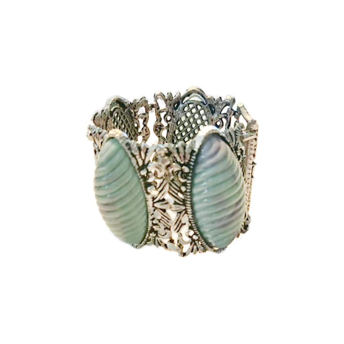 JunkYardBlonde's tweet photo. Vintage Filigree and Turquoise Lucite Panel Link Bracelet, Selro Selini ?, Free Shipping https://t.co/GpVSL4YX2Y #JunkYardBlonde #Etsy #TurquoiseLucite https://t.co/ySSLKH76BI