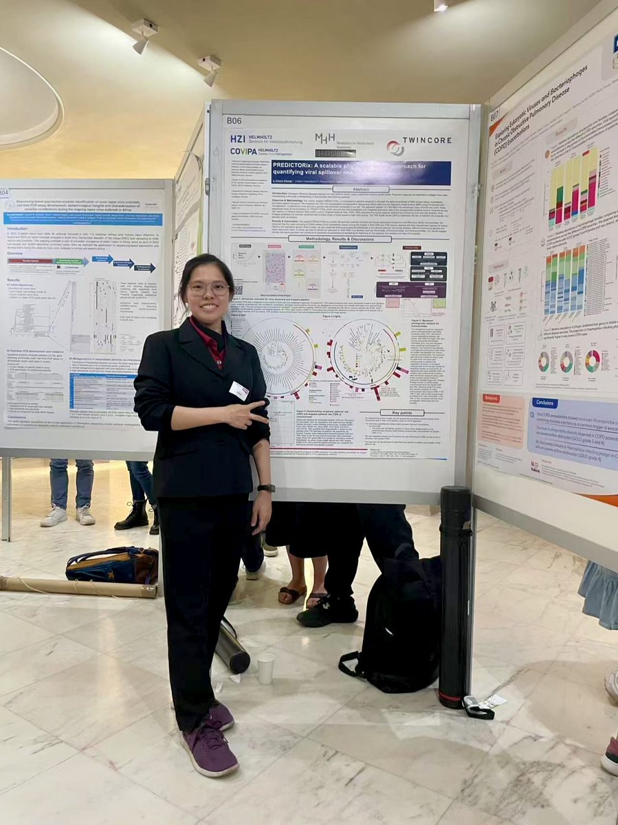 lichuin_chong's tweet photo. Grateful for the opportunity to share our work on PREDICTORix in Lisbon. It was a rewarding experience to connect with researchers at both conferences #RdRpSummit2025 and #ViBioM2025 — two back-to-back conferences.

Many thanks to #ISME and #COVIPA for supporting this trip. https://t.co/ztwDkLPZvB