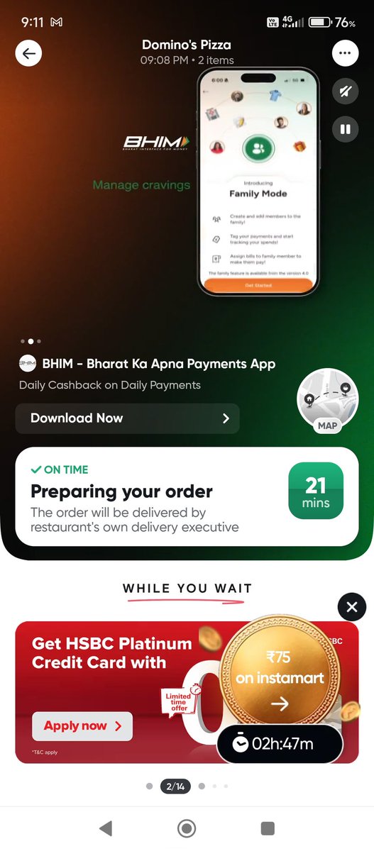 arjunhadke's tweet photo. There is @Swiggy in my ads! https://t.co/qjWlIIGAQ0