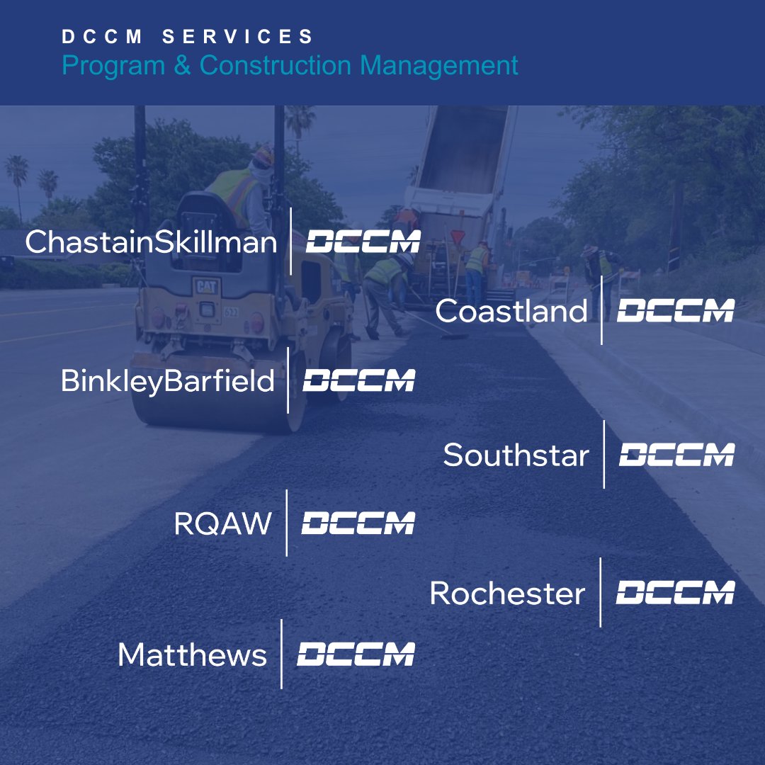WeAreDCCM's tweet photo. 🛠️ DCCM’s Program and Construction Management service provides comprehensive leadership throughout the entire project lifecycle. https://t.co/iXxoWAo8By
