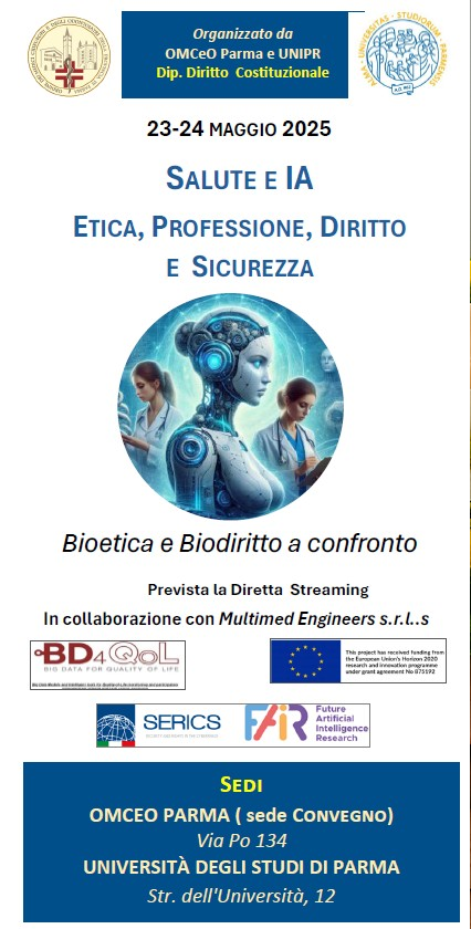 Bd4QoL's tweet photo. BD4QoL to be presented at Conference titled "Health and AI Ethics, Profession, Law and Safety. Bioethics and Biolaw in comparison.
On May 23rd and 24th, at the Conference Hall of the Medical Association of Parma.
#BD4QoL #EthicsAndAI #AIResponsibility #AI #Bioethics https://t.co/5YcglrkBly