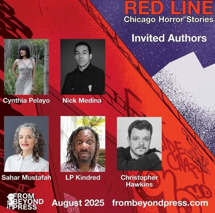 MedinaNick's tweet image. I wrote a Windy City story for this Windy City book. Check it out (you can preorder too)!
Coming 8.12.25 from @frombeyondpress.
frombeyondpress.com/product/red-li…
#bookstagram #newbook #shortstory #chicago #horror #horrorbooks #horrorbookstagram #windycity #redline #booktwt #BookTwitter