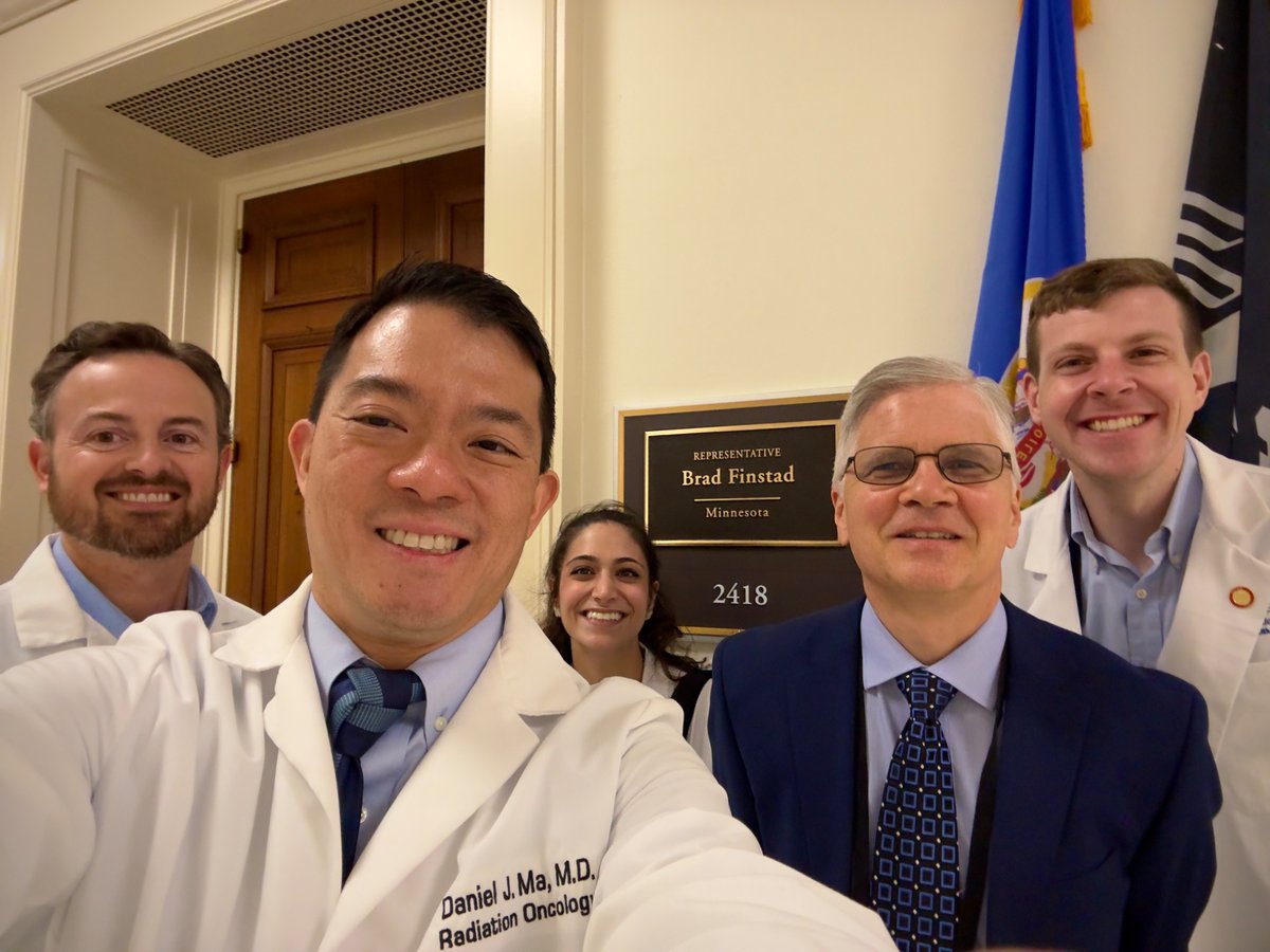 DanielMaMD's tweet image. The MN delegation for @ASTRO_org Advocacy Day joined with diverse rad oncs from multiple states to champion NIH/NCI funding, prior auth reform, and support for ROCR. Hopeful and optimistic that we can preserve cancer research and #radonc for future generations. #ASTROAdvocacy