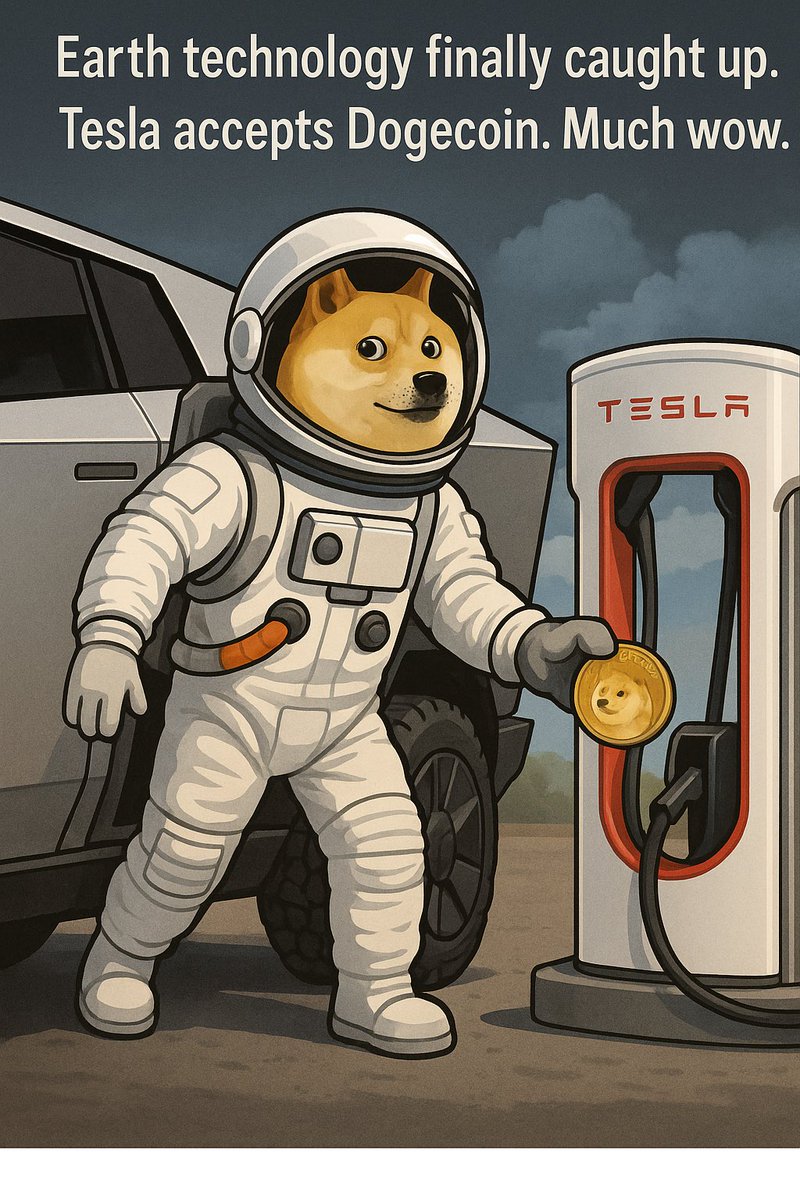 Dogetothemoon's tweet photo. - one day Tesla will catch up accepting DOGECOIN! https://t.co/PlA6jq4hef