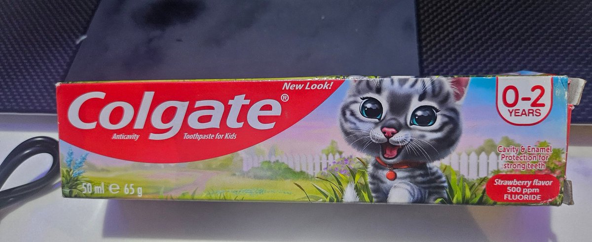 pshegs's tweet photo. Fluoride on toothpaste, 0 to 2 years old 'BABIES' who will swallow it all, 100%.

Which teeth is Fluoride protecting in babies? 0 - 2years old? 

We've debated this thing for days, and I don't think anyone should oppose this is bad. This is <p> Hello World </p> (beginning) of programming humanity to develop cancer and other terrible illness early in life. 

We must commence wrapping up our dependency on Big Pharma, Big Food and Firms and other organizations farming humanity for profit and control. 

I was clearing a store at home and found this and thought to share.