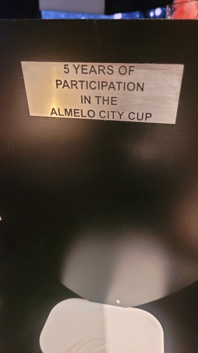 Presented to the club for our 5th participation