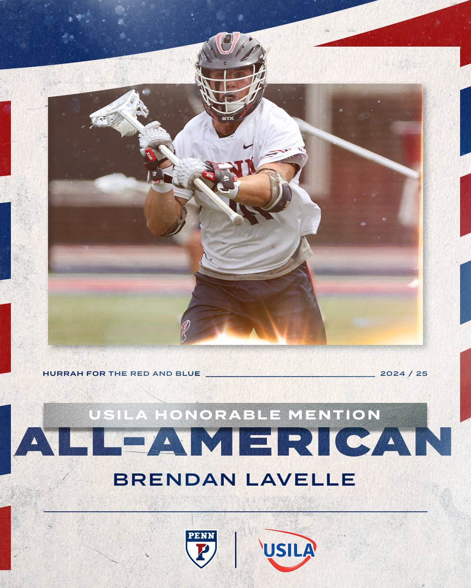 Congrats to BRENDAN, perfect sweep of all three All-America groups as he receives honorable mention recognition from <a href="/USILA_Lax/">USILA</a>!

📰 goquakers.co/4kakDGE

#ILPL | #FightOnPenn 🔴🔵