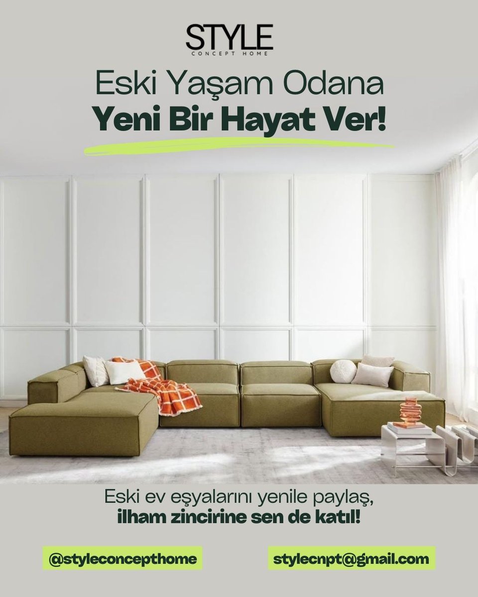 styleconsept's tweet image. YENİ YAŞAM ALANIN, YENİ İLHAM KAYNAĞI!
Sen de yeni taşındığın evi veya yenilediğin alanı bizimle paylaş, ilham zincirine katıl!
📩 stylecnpt@gmail.com
📥 DM’den ulaşabilirsin.
📸 Paylaşımda bizi etiketle: @styleconcepthome
 #ninascom  #styleconcept