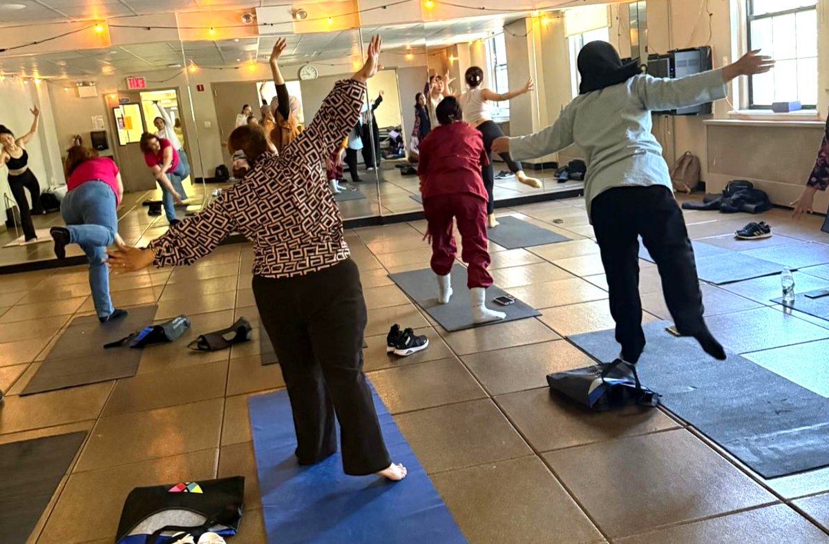 WAWHumanRights's tweet photo. Snippets from our wellness program for Afghan women, thanks to the generous support of the Archewell Foundation! 🌿
Each month, newly arrived women join together for yoga, art, and healing conversations to build powerful bonds in community. https://t.co/hCaf285w9l