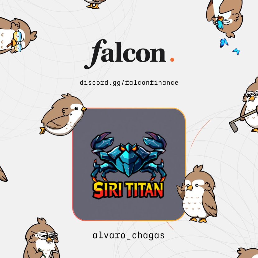 CampeaoLAL's tweet photo. Officially a proud  Falcon.

Yield enjoyer since day zero. 

Only with @falconfinance 🦅⛽️ https://t.co/E3WVc1Iuik