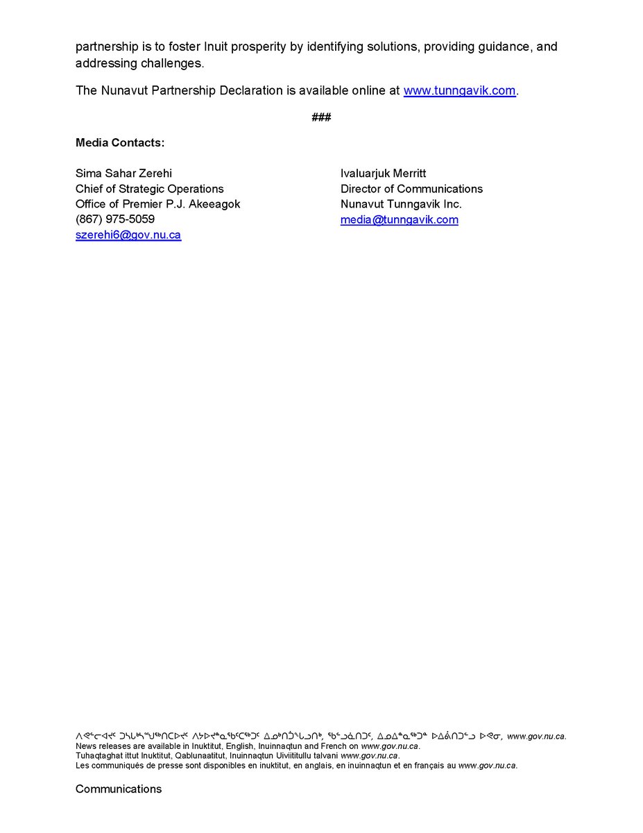 Premier P.J. Akeeagok tweet media