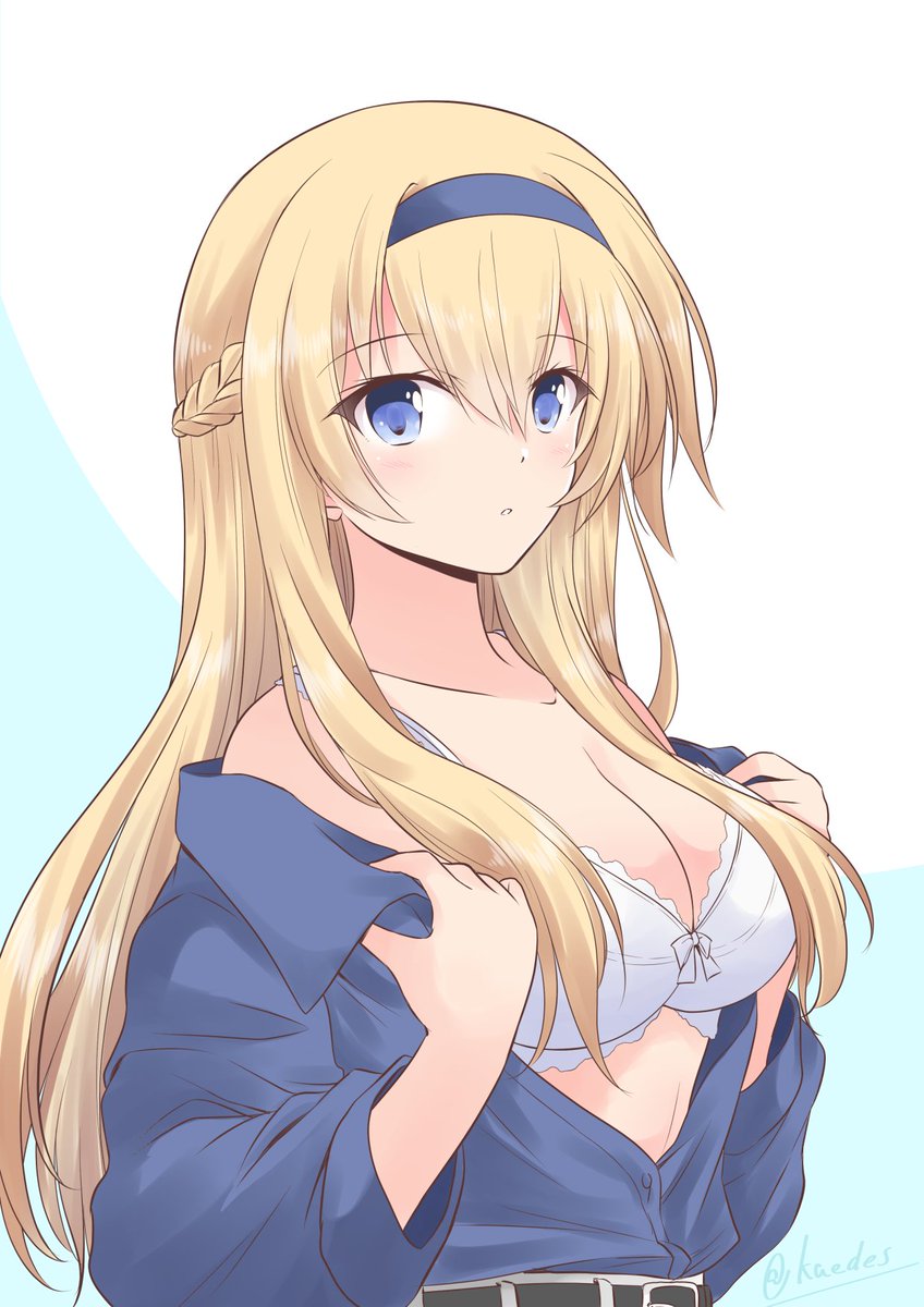 ウォースパイト(艦隊これくしょん) 「このまえ描いたヴァリアントと対になります 」|静奈かえで@C101新刊委託中＆FANBOX始めました！のイラスト
