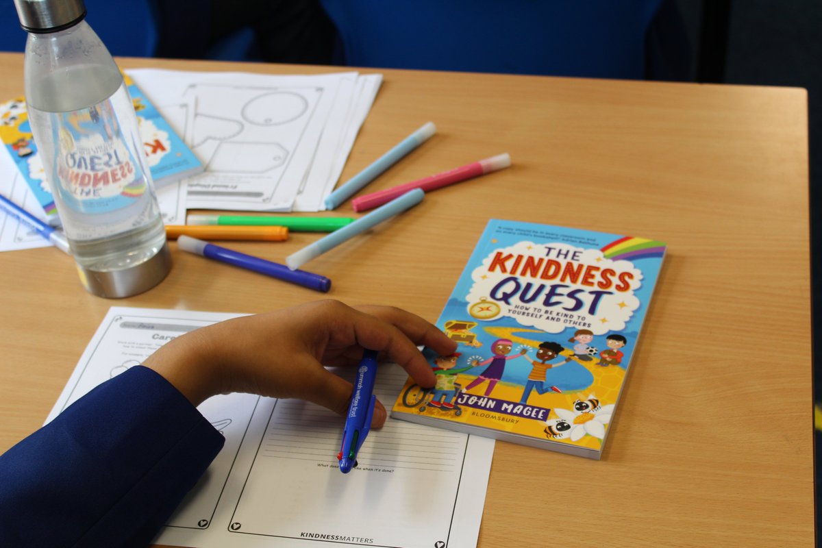 QEGS Blackburn (@qegs_blackburn) on Twitter photo Today, QEGS Primary School, had a visit from the Kindness Coach, <a href="/KindnessCoach_/">John Magee 🇬🇧UK Kindness Schools' Ambassador</a>
John carried out kindness workshops, talked about friendships and feelings and also provided all year 4 and 5 pupils with a copy of his new book - The Kindness Quest.
#kindnessmatters Today, QEGS Primary School, had a visit from the Kindness Coach, <a href="/KindnessCoach_/">John Magee 🇬🇧UK Kindness Schools' Ambassador</a>
John carried out kindness workshops, talked about friendships and feelings and also provided all year 4 and 5 pupils with a copy of his new book - The Kindness Quest.
#kindnessmatters