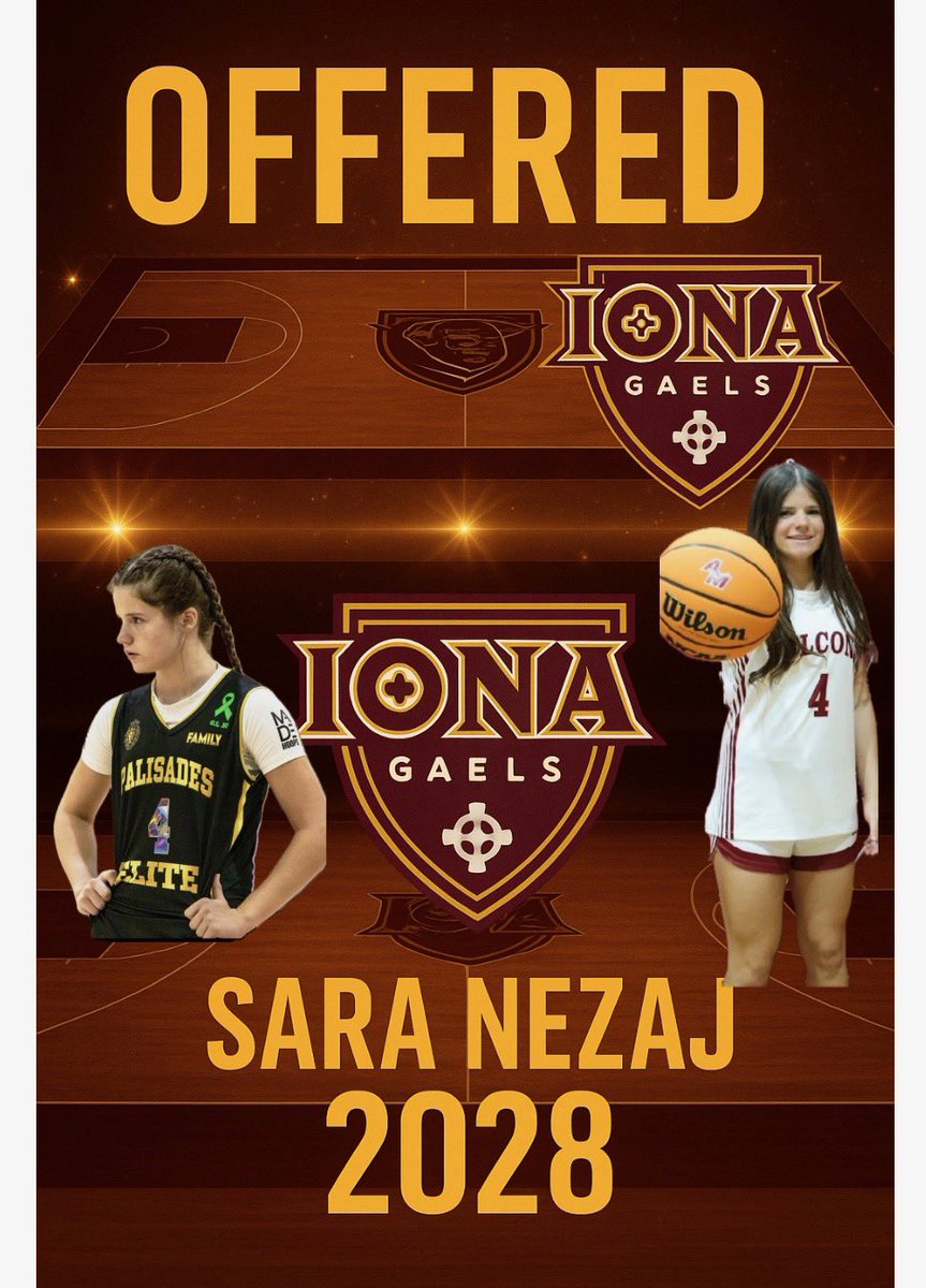 Sara Nezaj 2028 (@saranezaj2028) on Twitter photo After an exciting conversation with Coach Szumilo I have been blessed to receive a Division I offer from lona University! Thank you <a href="/CoachAngSzumilo/">Coach Ang Szumilo</a> for this amazing opportunity! #gogaels After an exciting conversation with Coach Szumilo I have been blessed to receive a Division I offer from lona University! Thank you <a href="/CoachAngSzumilo/">Coach Ang Szumilo</a> for this amazing opportunity! #gogaels