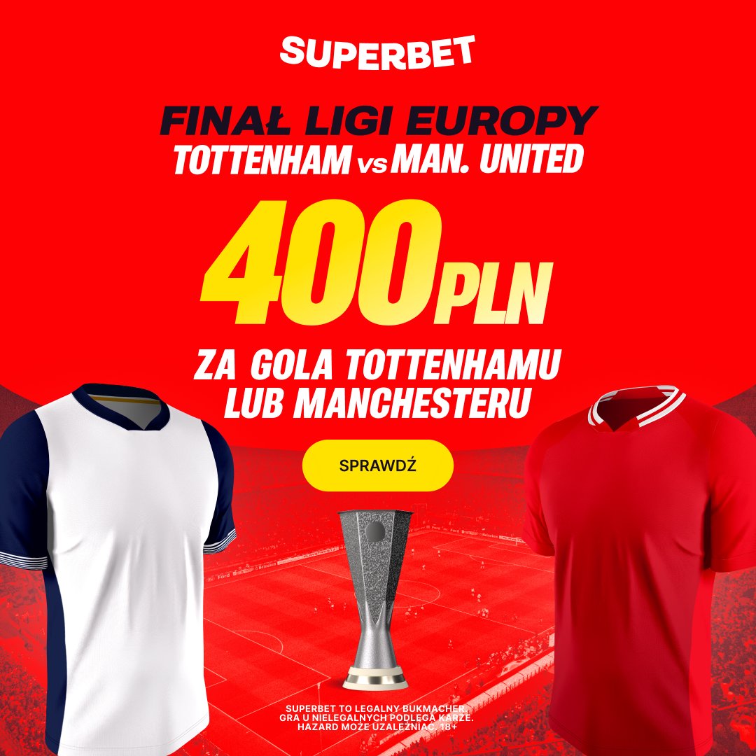 Interfejs Superbet z opcjami zakładów