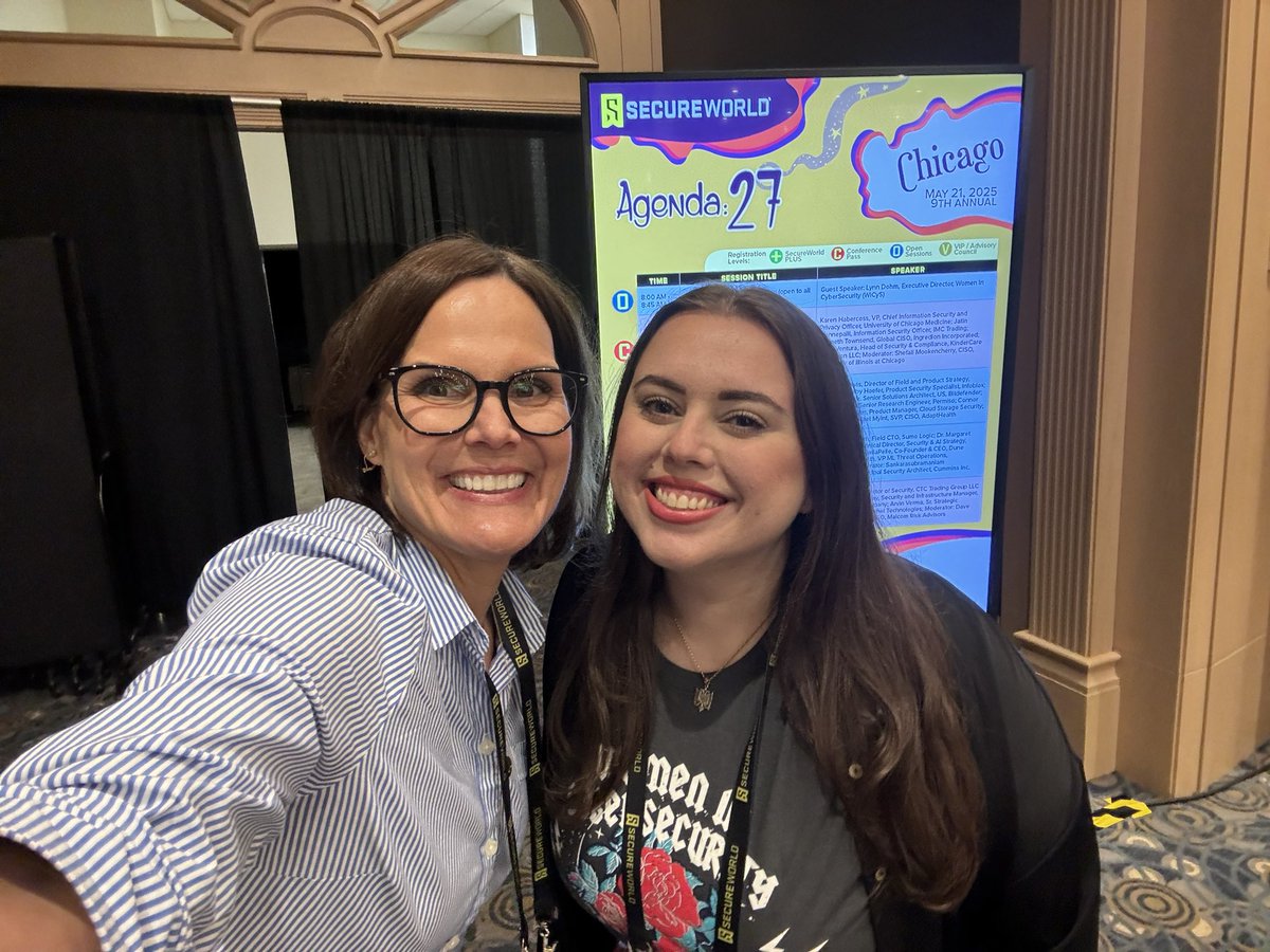 Lynn Dohm | WiCyS ♥️ (@lynn_dohm) on Twitter photo Loving being with our dear <a href="/WiCySorg/">Women in CyberSecurity (WiCyS)</a> friends at <a href="/SecureWorld/">SecureWorld</a> with <a href="/WicysChicago/">WiCys Chicago</a> 💕💕💕 #womenincybersecurity Loving being with our dear <a href="/WiCySorg/">Women in CyberSecurity (WiCyS)</a> friends at <a href="/SecureWorld/">SecureWorld</a> with <a href="/WicysChicago/">WiCys Chicago</a> 💕💕💕 #womenincybersecurity