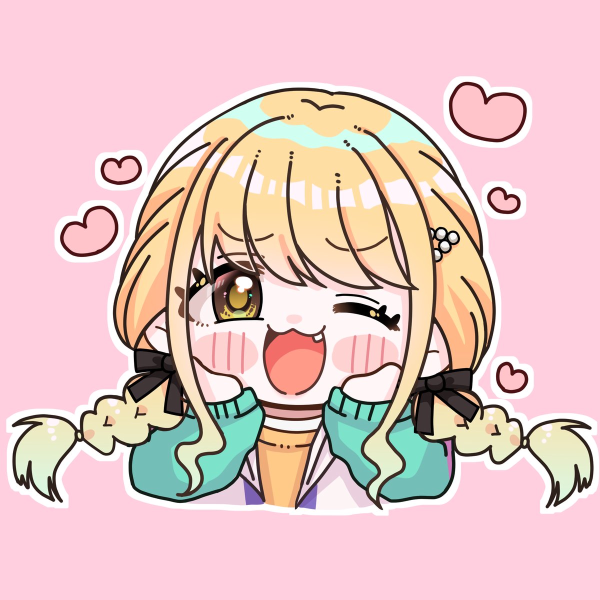 「オンリーに向けてアイコン変えた!!世界一可愛いことね」|鎖骨＠次はMBFのイラスト