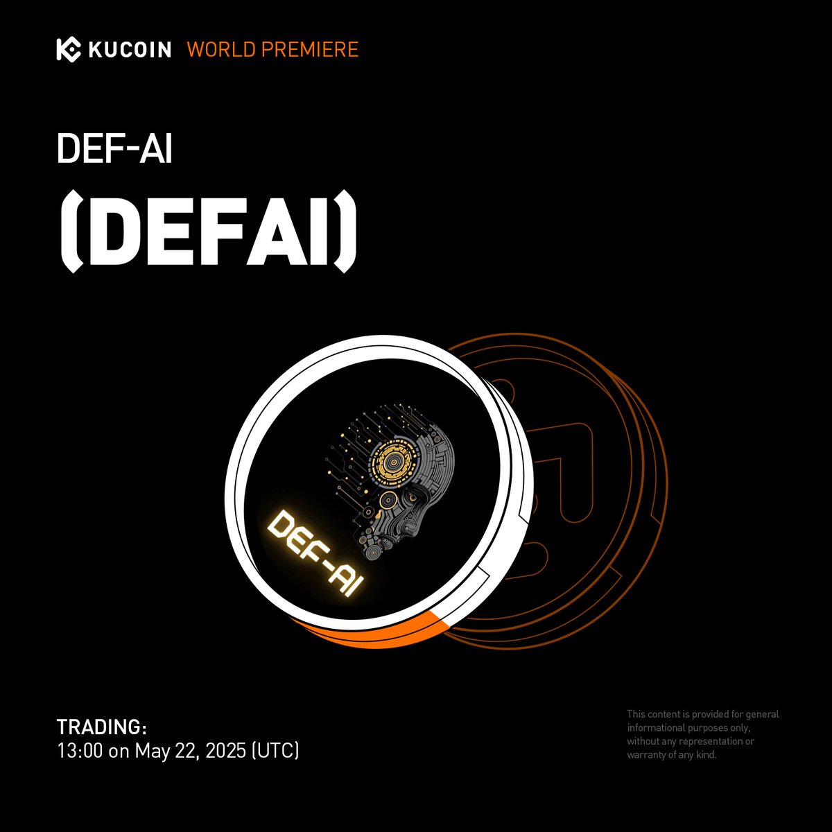 📢 World Premiere Listing: <a href="/DeF_AIofficial/">DeF-Ai</a> <a href="/cryp_astra/">Crypto Astra</a> $DEFAI is coming soon on #KuCoin!
 
DEF-AI is revolutionizing decentralized AI with a protocol that enables real-time AI computation through a distributed network of GPU-powered nodes. Leveraging blockchain for transparent