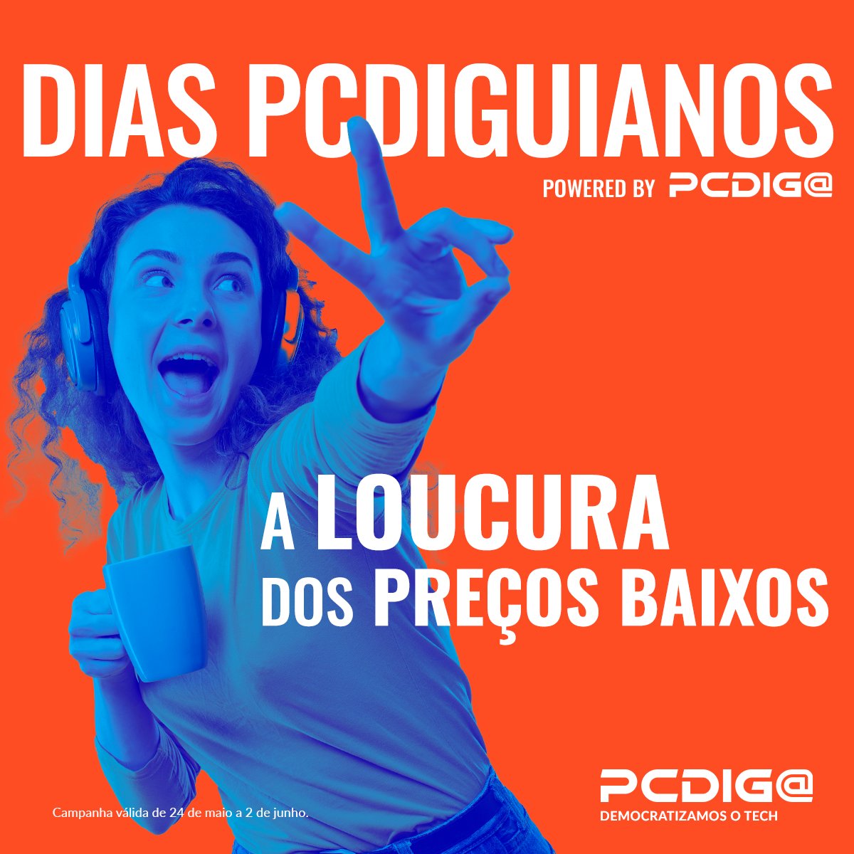 A Loucura dos Preços Baixos, Powered by Dias Pcdiguianos 📣
Até 2 de junho, tech em alta, preços em baixa. Aproveita os preços mais épicos do mercado.
Sabe mais em ➡️ link.pcdiga.com/342KOgx