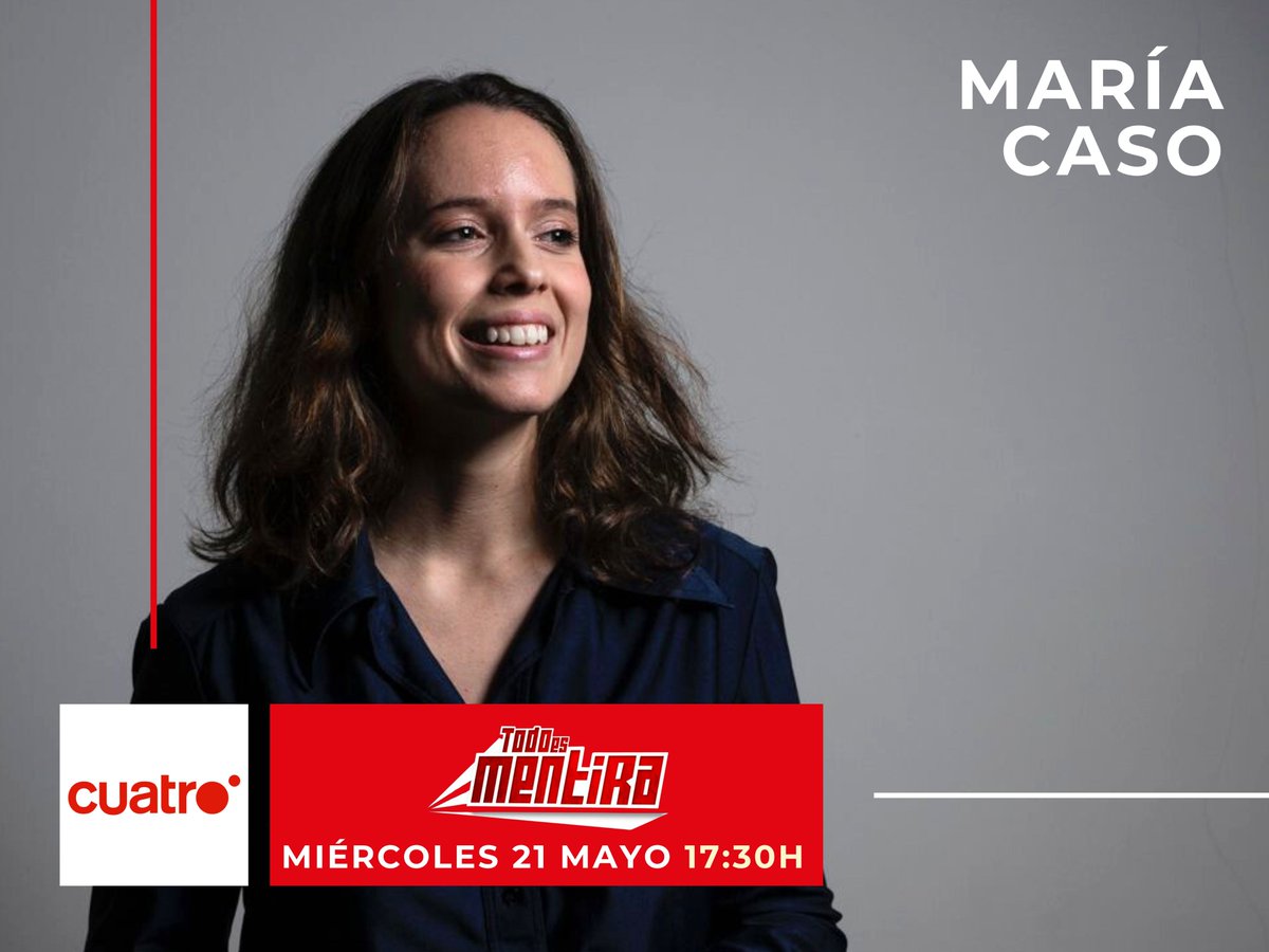 Nuestra concejala <a href="/mariacasoes/">María Caso</a> estará esta tarde en <a href="/todoesmentiratv/">Todo Es Mentira</a>.  

📺cuatro.com/en-directo/