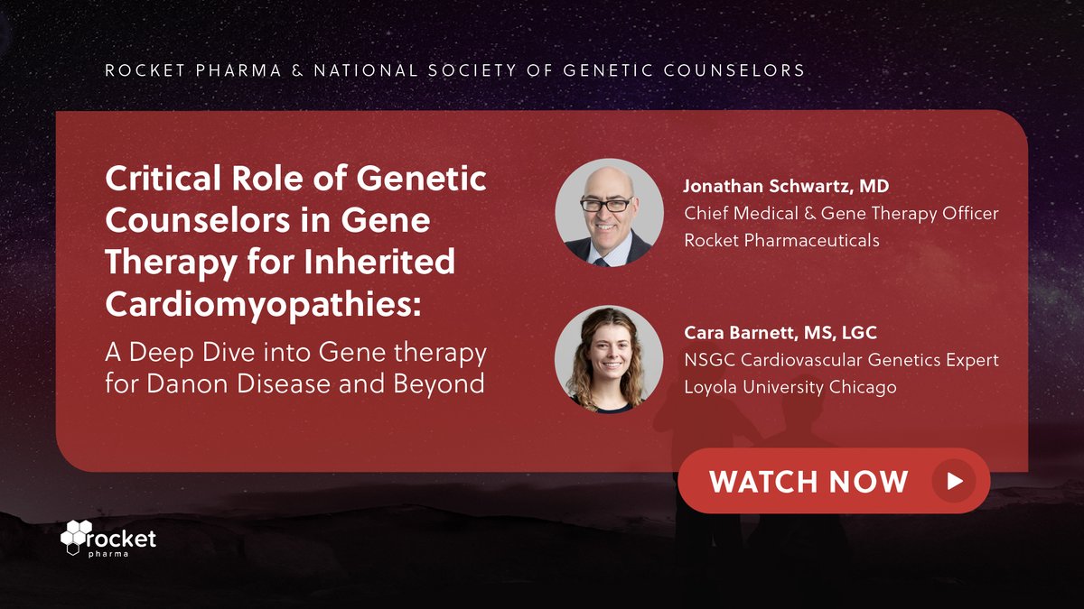 Rocket Pharmaceuticals (@rocketpharma) on Twitter photo Thanks to all who joined our webinar with <a href="/GeneticCouns/">Genetic Counselors</a> on the power of #GeneticTesting and counseling for those impacted by inherited, #RareDiseases like #DanonDisease.
Watch the replay: youtube.com/watch?v=k3R6nc…. Thanks to all who joined our webinar with <a href="/GeneticCouns/">Genetic Counselors</a> on the power of #GeneticTesting and counseling for those impacted by inherited, #RareDiseases like #DanonDisease.
Watch the replay: youtube.com/watch?v=k3R6nc….
