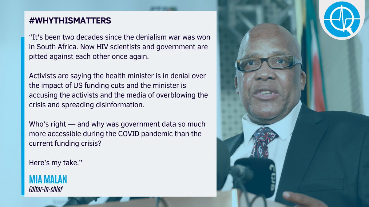 In today’s newsletter <a href="/miamalan/">Mia Malan</a> looks at why the health department is snubbing the very #HIV same scientists they relied on during #COVID19. mailchi.mp/bhekisisa.org/…
